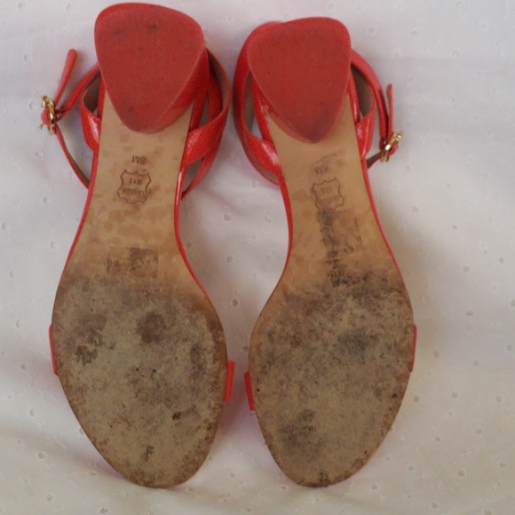 Tory Burch Winona Orange Patent Leather size 8M - Picture 8 of 9